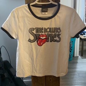 rolling stones cropped T